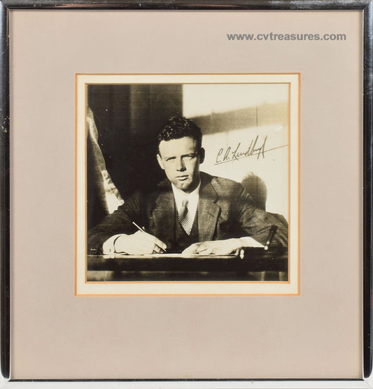 Charles Lindbergh  Rare Authentic Signed Autographed Historic Photo
